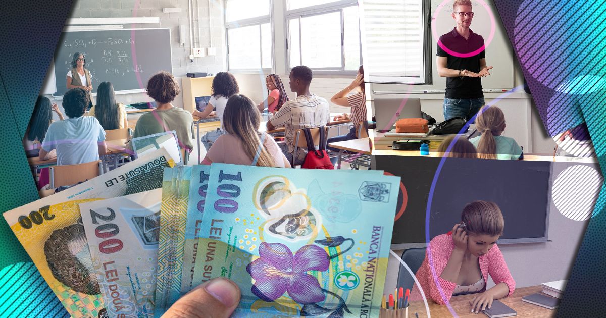 BANII intră pe card din februarie pentru toți profesorii care au un salariu de…