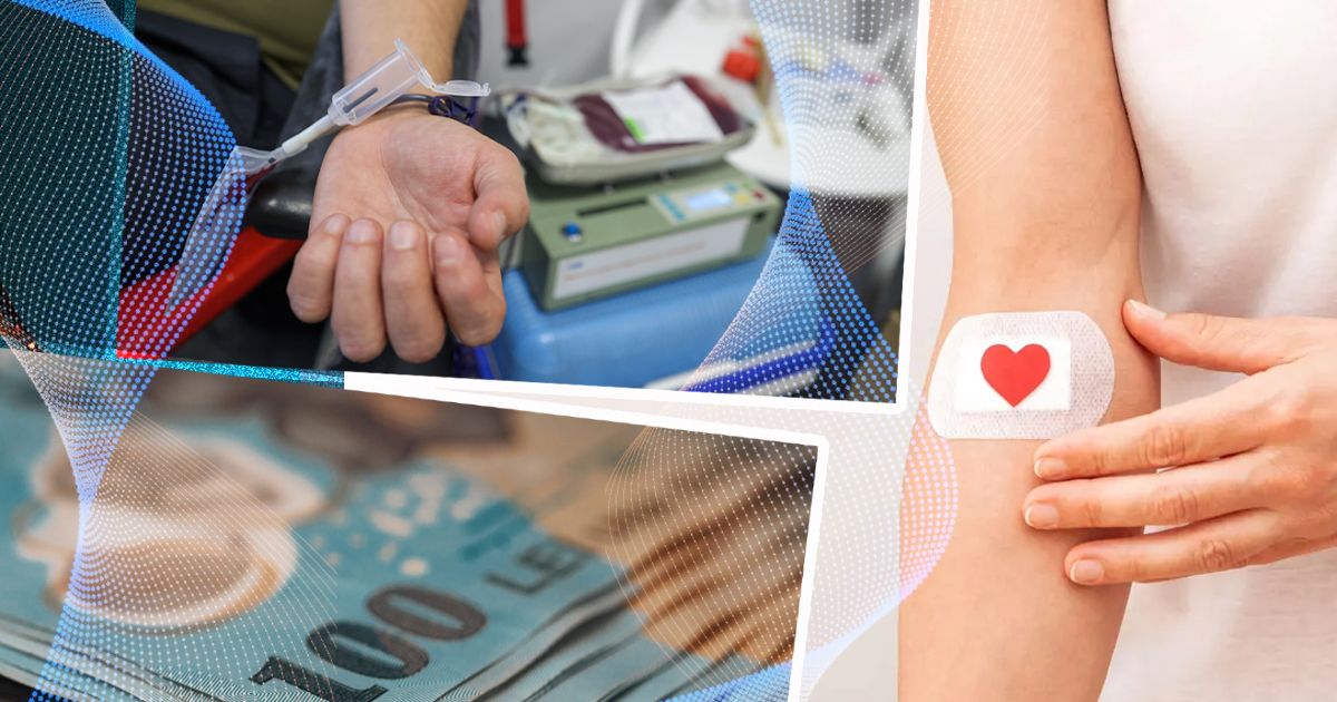 Banii pe care îi primesc ROMÂNII care donează sânge au ajuns la valoarea de…