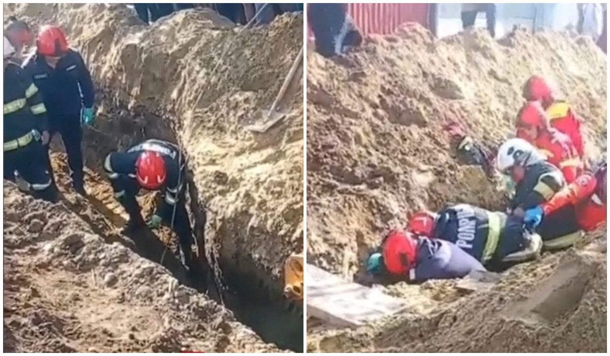 TRAGEDIE pe un șantier de canalizare! Un bărbat de 30 de ani a...