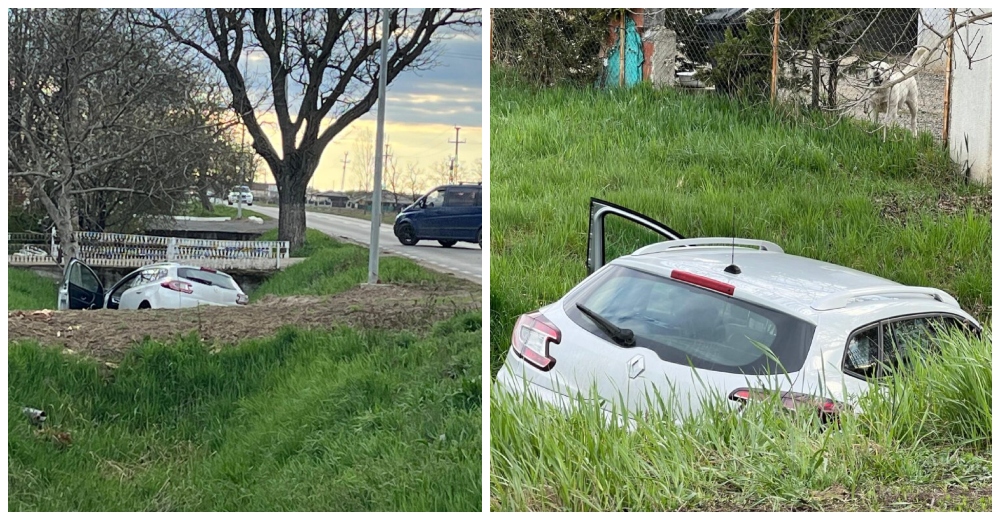 Un șofer a ajuns cu MAȘINA în șanț după ce a încercat să evite …