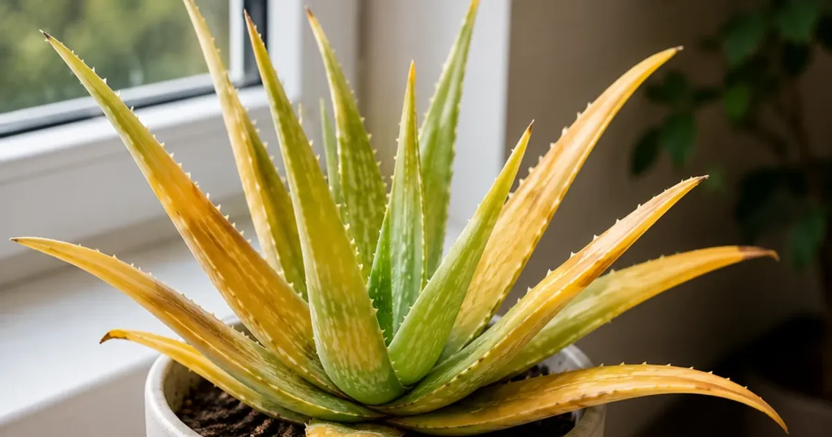 Dacă frunzele de Aloe vera se ÎNGĂLBENESC, fă acest test de 3 secunde și atinge…