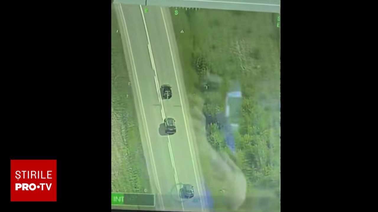 FILMAT din elicopter în timp ce comitea manevre ilegale, un șofer a primit…