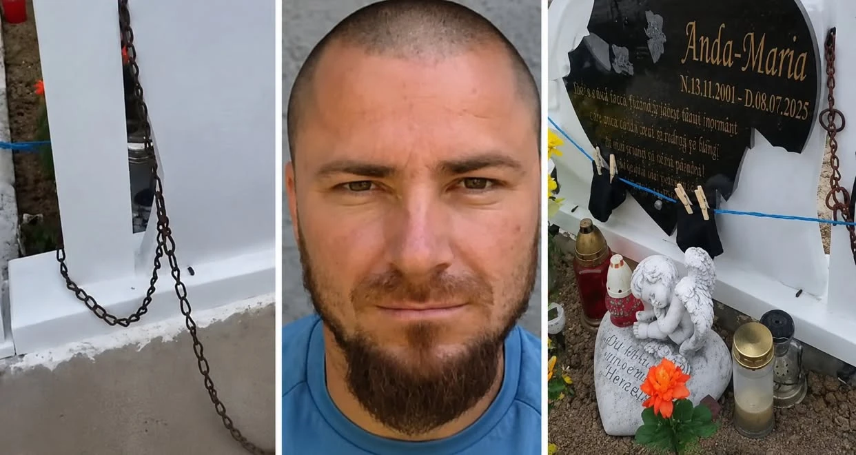 Descoperire șocantă la mormântul unei tinere ucise. Rudele sunt îngrozite de obiectele găsite agățate de cruce