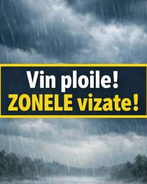 Cod galben de furtuni și vijelii în mai multe județe. ANM a emis noi avertizări meteo pentru România