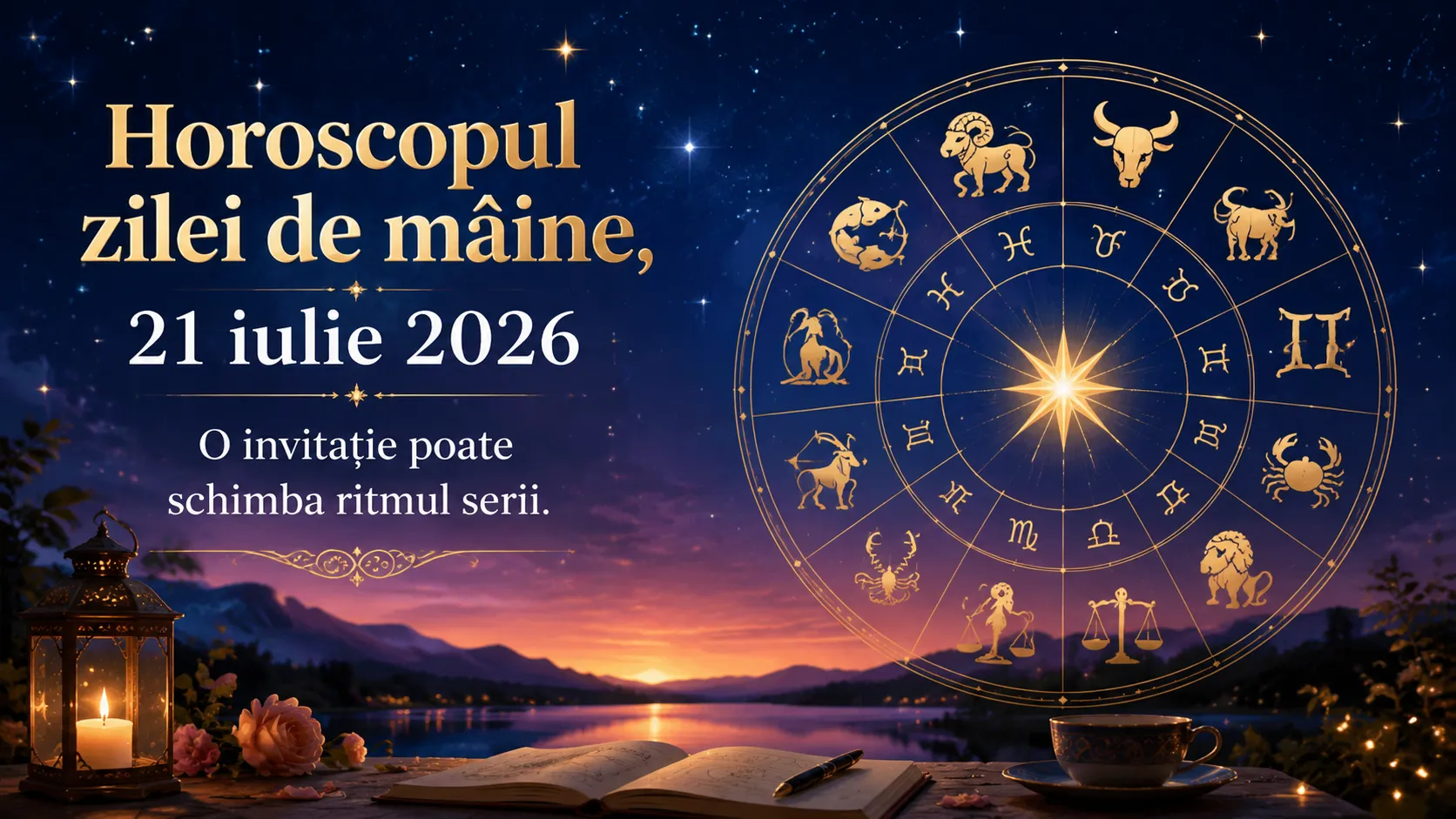 Horoscopul zilei de mâine, 21 iulie 2026. O invitație poate schimba ritmul serii