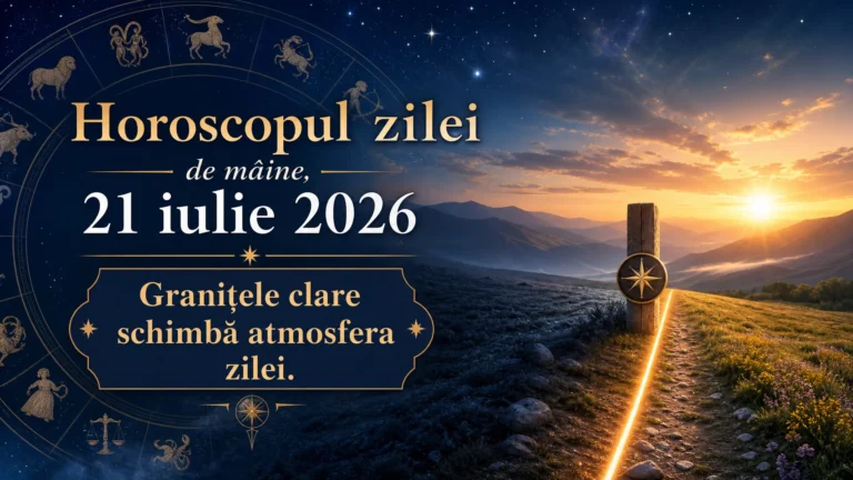 Horoscopul zilei de mâine, 21 iulie 2026. Granițele clare schimbă atmosfera zilei