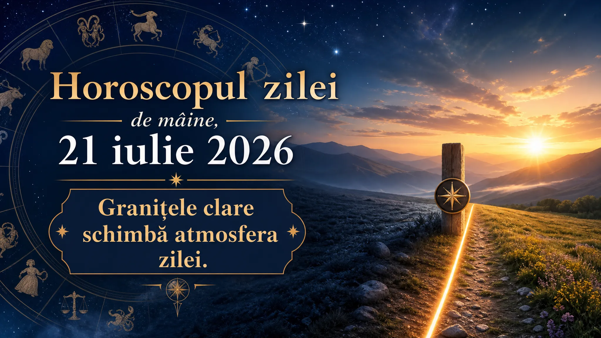Horoscopul zilei de mâine, 21 iulie 2026. Granițele clare schimbă atmosfera zilei