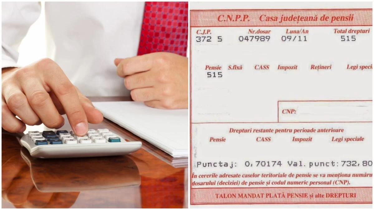 Câți bani îți intră efectiv în cont dacă ai pensia peste 3.000 de lei. Formula exactă de calcul