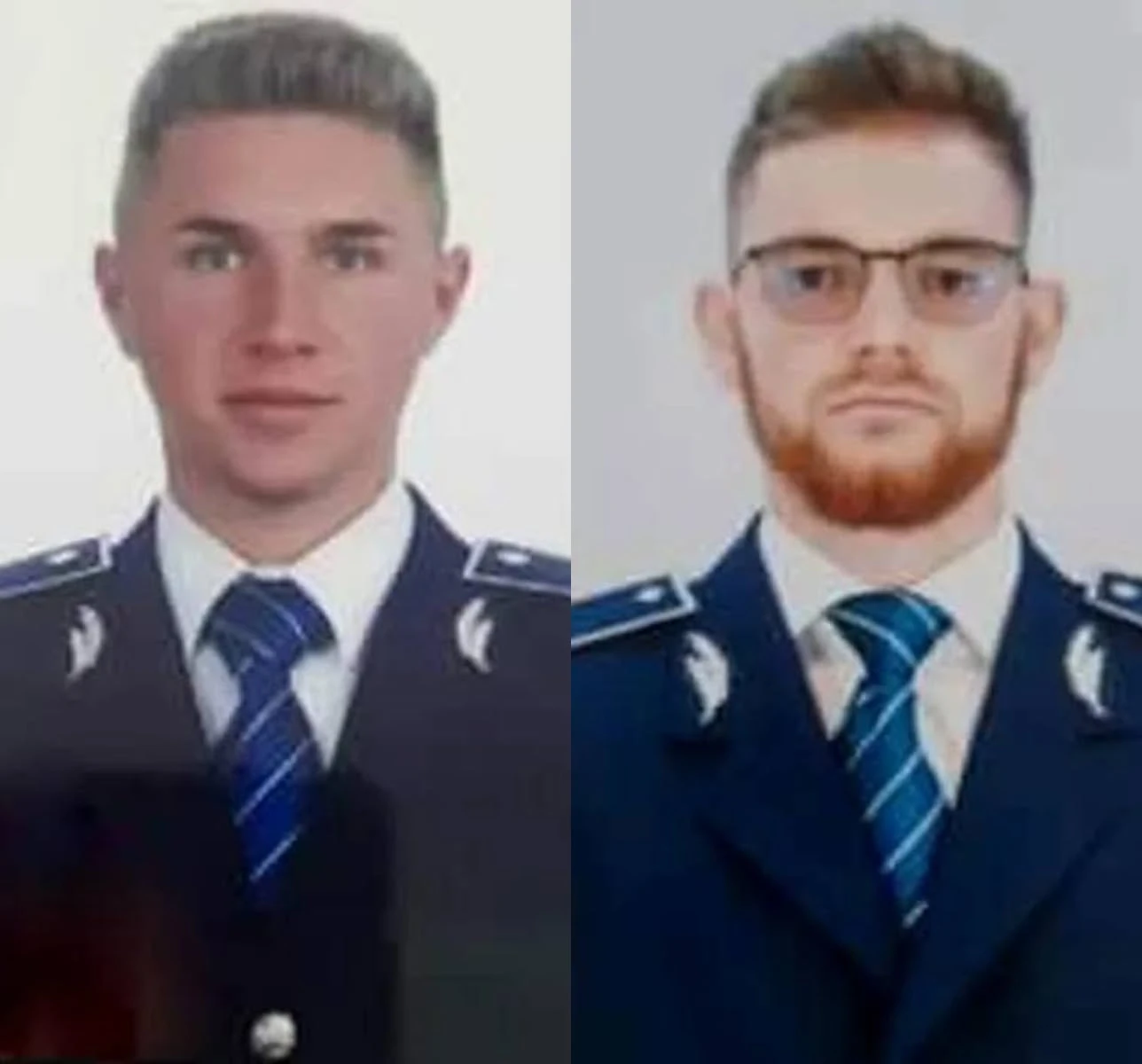Doi polițisti tineri au murit după ce mașina lor s-a rupt în două într-un stâlp