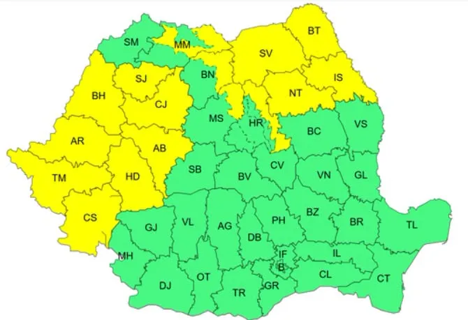Vreme extremă în România. Canicula și vijeliile de 90 de kilometri pe oră lovesc mai multe regiuni