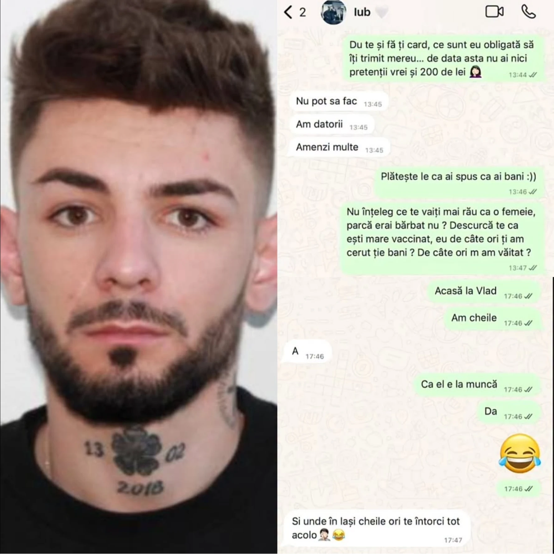 Fosta iubită a lui Vlad a publicat MESAJELE dintre…